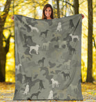 Redbone Coonhound Camo Blanket