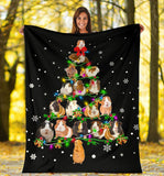 Guinea Pig Christmas Tree Blanket