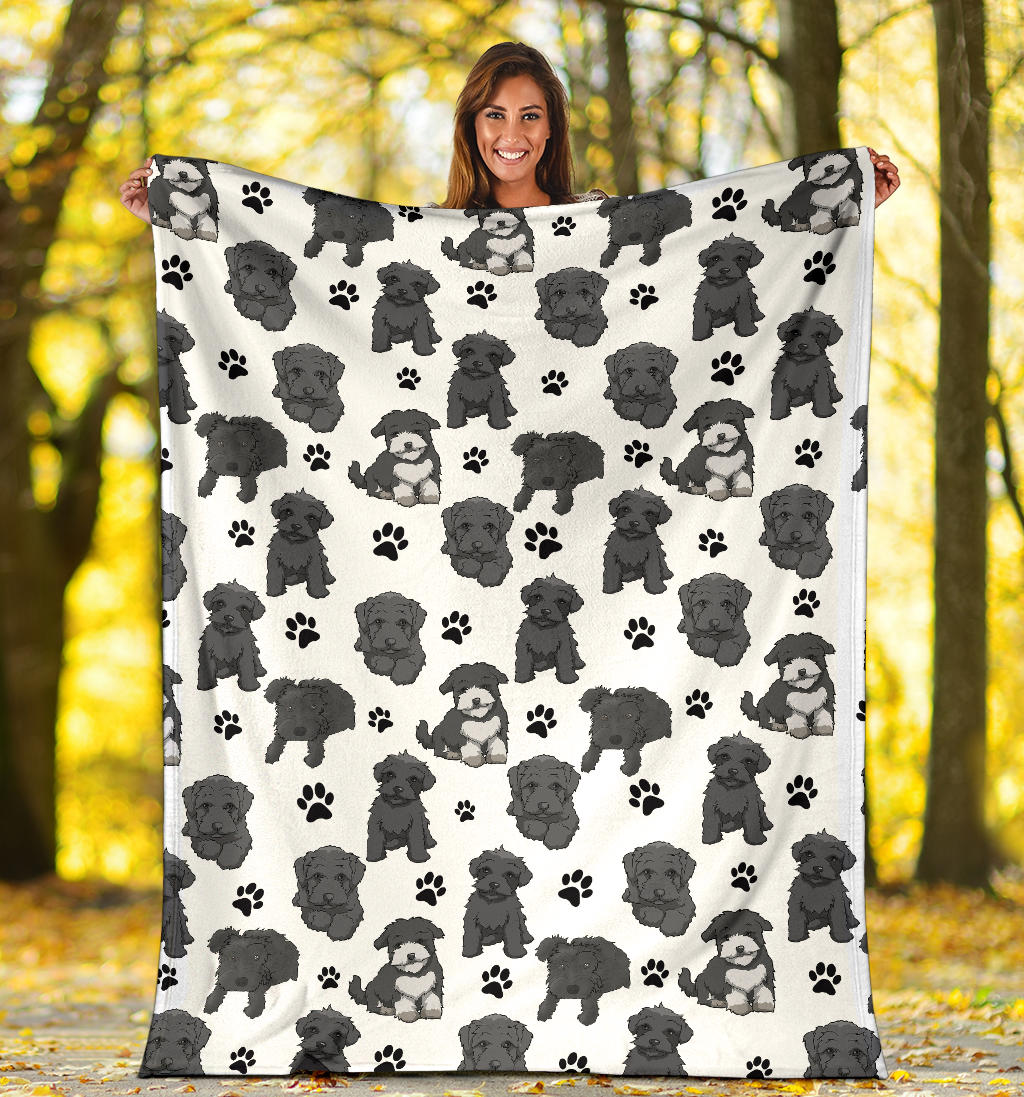 Schnoodle Paw Blanket