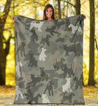 Fox Terrier Camo Blanket