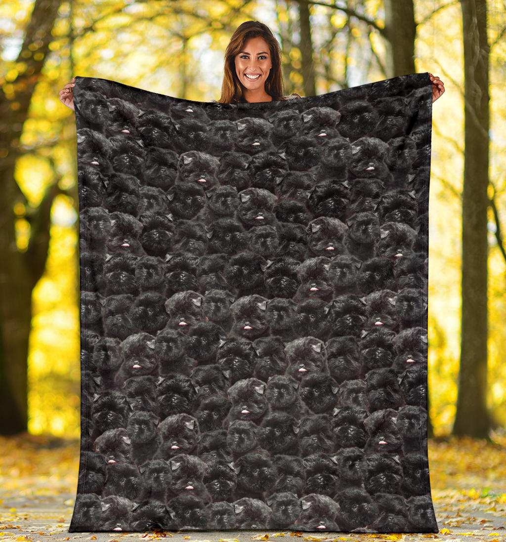 Affenpinscher Full Face Blanket