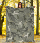 Ibizan Hound Camo Blanket