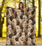 Labradoodle Full Face Blanket