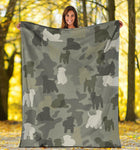 Soft-coated Wheaten Terrier Camo Blanket