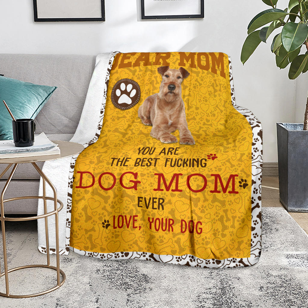 Irish Terrier-Dog Mom Ever Blanket