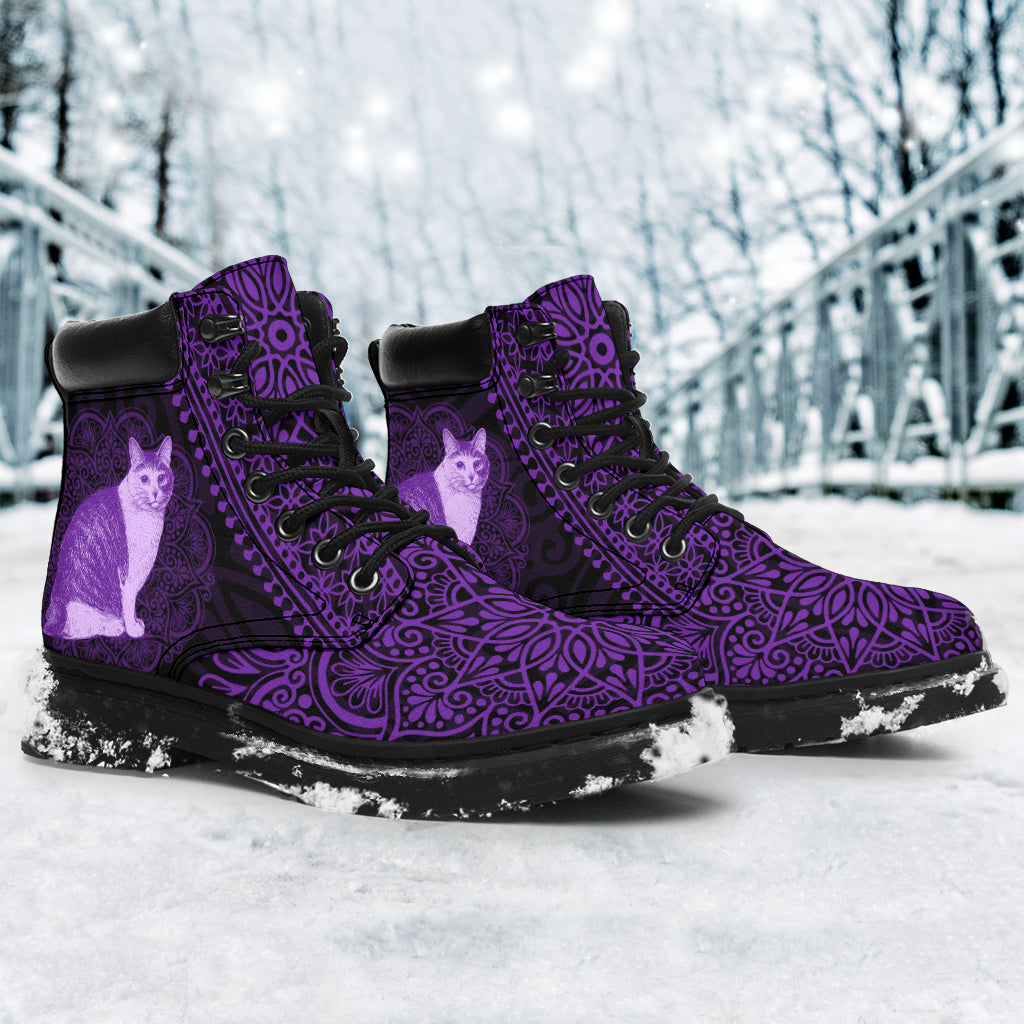 Cat Mandala All-Season Boots