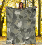 Shetland Sheepdog Camo Blanket