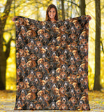 Dachshund Full Face Blanket