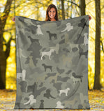 Wirehaired Pointing Griffon Camo Blanket