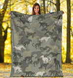 Borzoi Camo Blanket