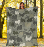 Japanese Chin Camo Blanket