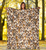 English Bulldog Full Face Blanket