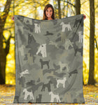 Airedale Terrier Camo Blanket