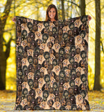 Tibetan Mastiff Full Face Blanket