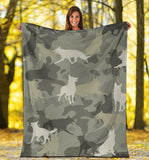 German Shepherd Camo Blanket