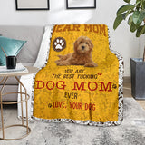 Goldendoodle-Dog Mom Ever Blanket