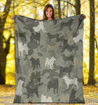 Shiba Inu Camo Blanket