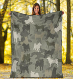 Shiba Inu Camo Blanket