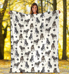 Cane Corso Paw Blanket