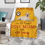 Labrador Retriever 3-Dog Mom Ever Blanket