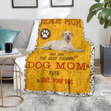 Labrador Retriever 3-Dog Mom Ever Blanket