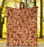 Wirehaired Vizsla Full Face Blanket