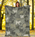 Tibetan Mastiff Camo Blanket