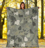 Coton de Tulear Camo Blanket