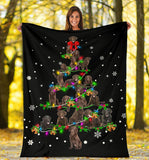 Flat-Coated Retriever Christmas Tree