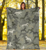 Rhodesian Ridgeback Camo Blanket