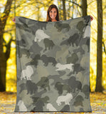 Cavalier King Charles Spaniel Camo Blanket