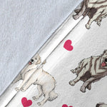 Great Pyrenees Heart Blanket