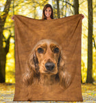 English Cocker Spaniel Face Hair Blanket