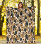 American Cocker Spaniel Full Face Blanket