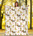 Cairn Terrier Heart Blanket