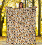 Shiba Inu Full Face Blanket