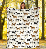 Tibetan Terrier Paw Blanket