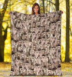 Weimaraner Full Face Blanket