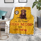 Labrador Retriever 2-Dog Mom Ever Blanket