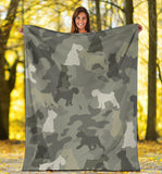 Schnauzer Camo Blanket