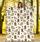 Cockapoo Paw Blanket