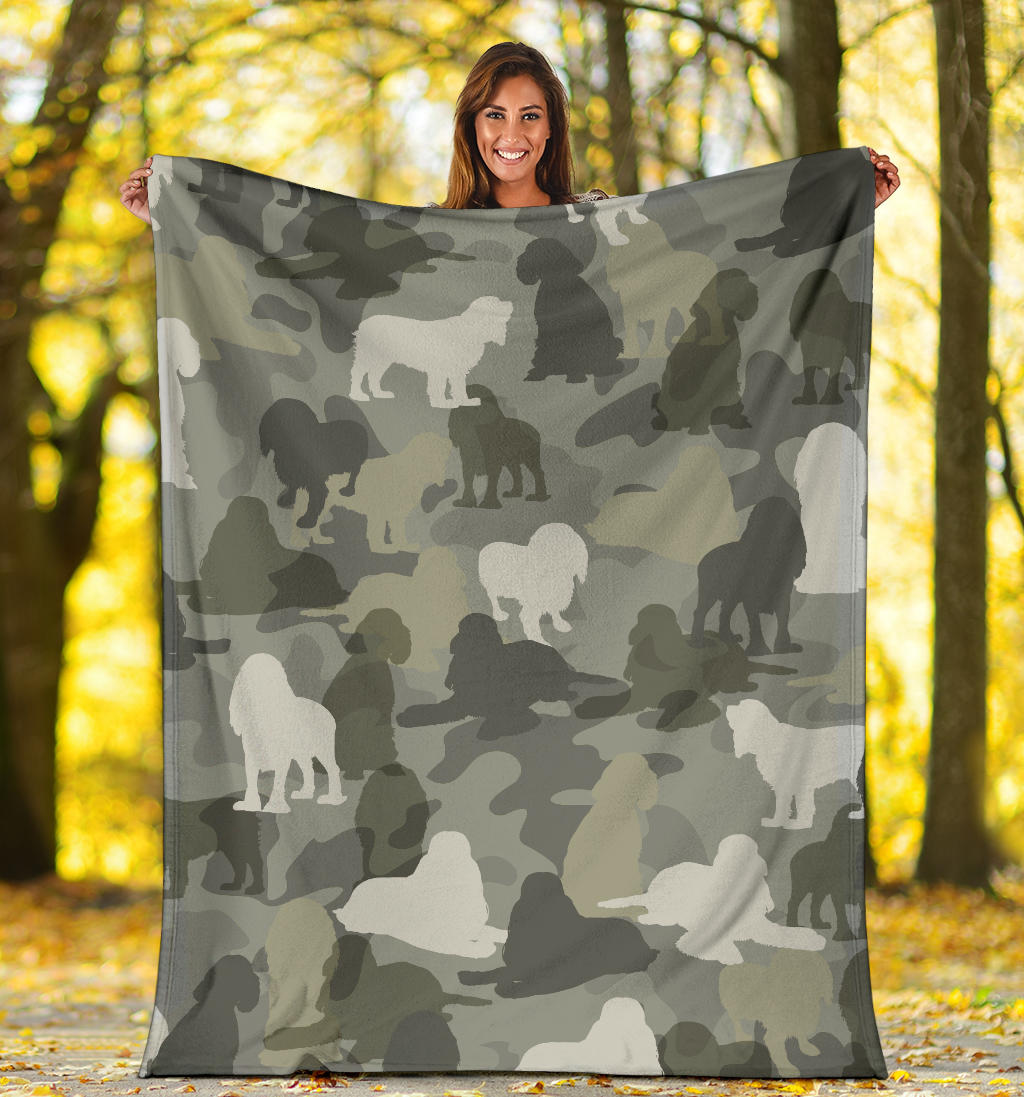 Cocker Spaniel Camo Blanket