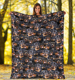 Rottweiler Full Face Blanket