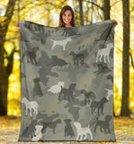 Border Terrier Camo Blanket