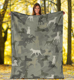 German Pinscher Camo Blanket