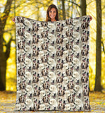 Pyrenean Mastiff Full Face Blanket