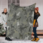 Smooth Fox Terrier Camo Blanket