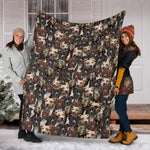 American Pit Bull Terrier Full Face Blanket