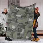 Australian Cattle Dog Camo Blanket