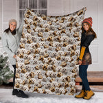 Bolognese Dog Full Face Blanket